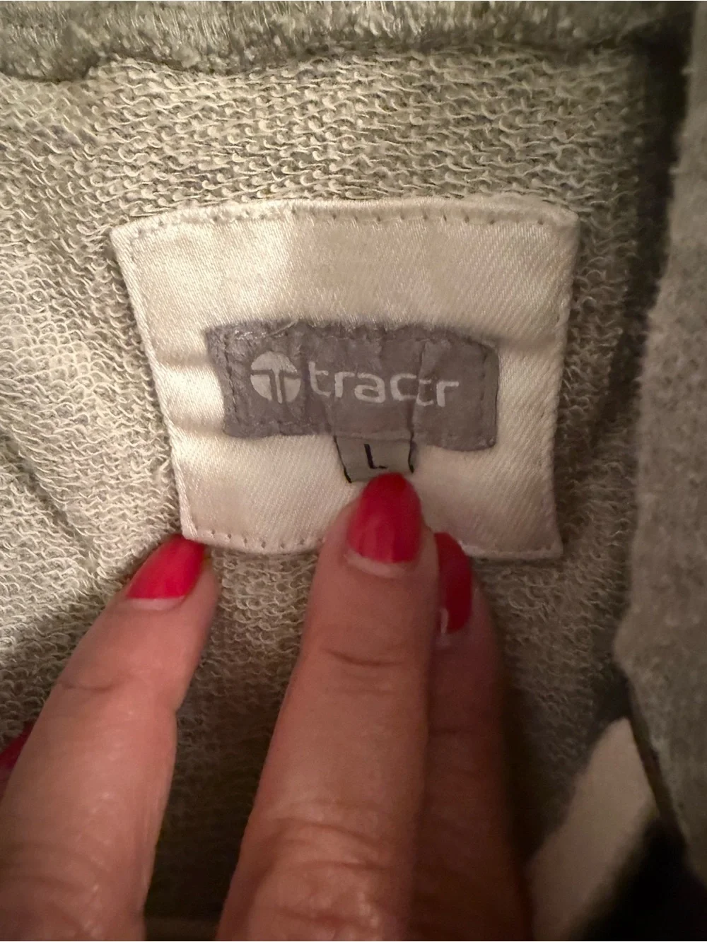 Tractr Light Grey Knit insert Hooded denim vest